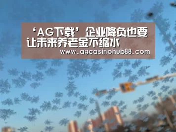 ‘AG下载’企业降负也要让未来养老金不缩水(图1) AG真人